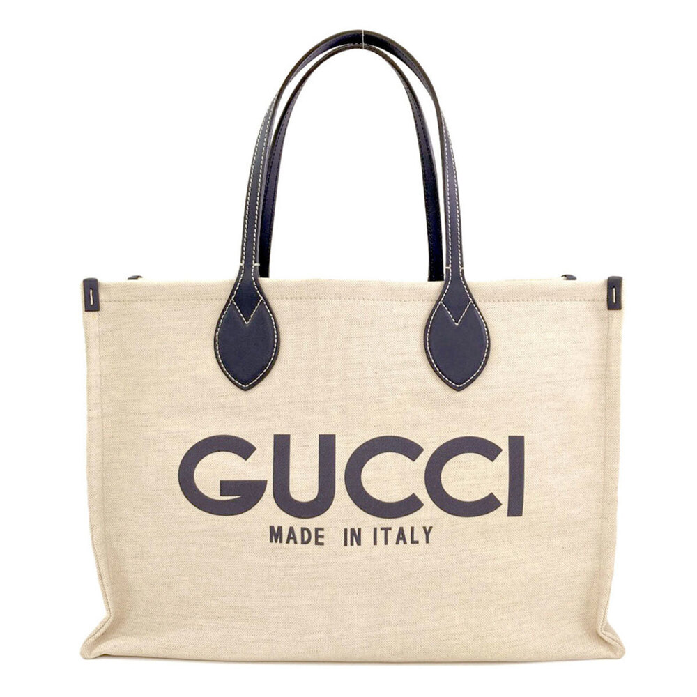 Gucci 772176 Logo Tote Bag Canvas Women's GUCCI